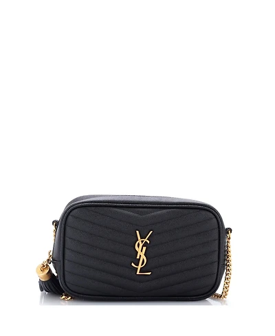 Pre-Owned Saint Laurent Mini Lou Camera Bag Matelasse Chevron Leather