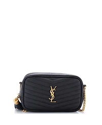 Pre-Owned Saint Laurent Mini Lou Camera Bag Matelasse Chevron Leather