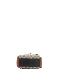 Pre-Owned Gucci Mini Padlock Backpack Gg Coated Canvas and Leather