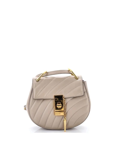 Pre-Owned Chloe Mini Drew Bijou Crossbody Bag Quilted Leather
