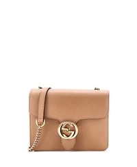 Pre-Owned Gucci Small Interlocking Shoulder Bag Leather
