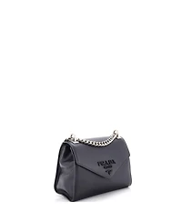 Pre-Owned Prada Small Monochrome Shoulder Bag Saffiano Leather