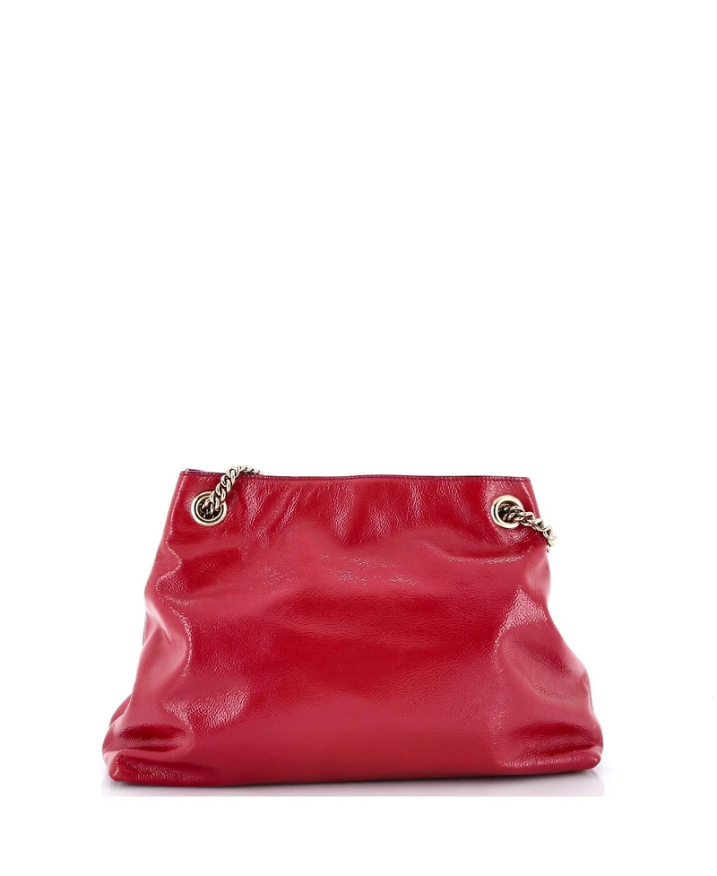 Pre-Owned Gucci Medium Soho Chain Strap Shoulder Bag Patent