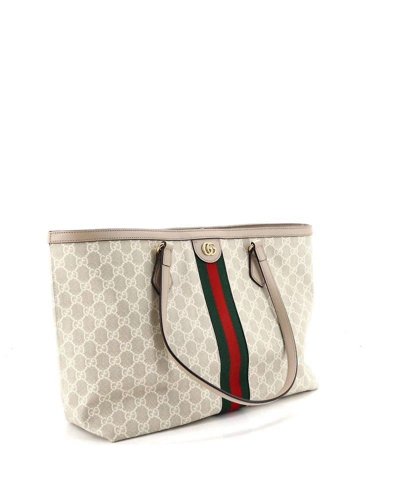 Pre-Owned Gucci Medium Ophidia Shopping Tote Gg Coated Canvas