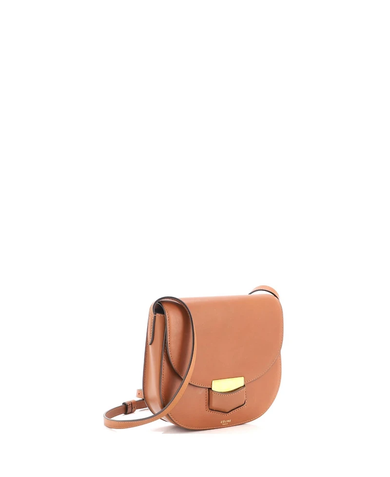Pre-Owned Celine Small Trotteur Crossbody Bag Calfskin