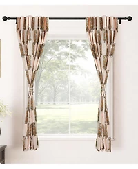 Fabdivine Namokar Handmade Floral Block Print Linen Curtain