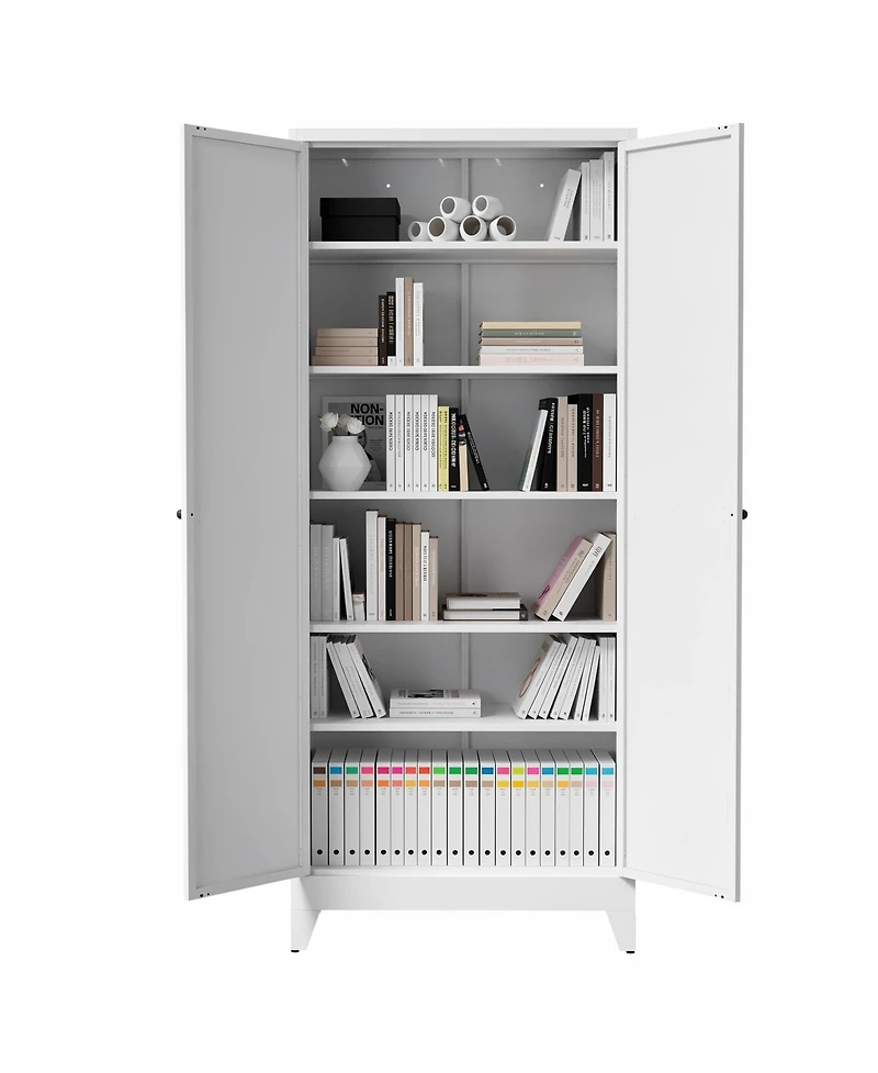 Boyel Living Metal Storage Shelf Heavy Duty 180lb Capacity Organizer Rack Easy Assembly