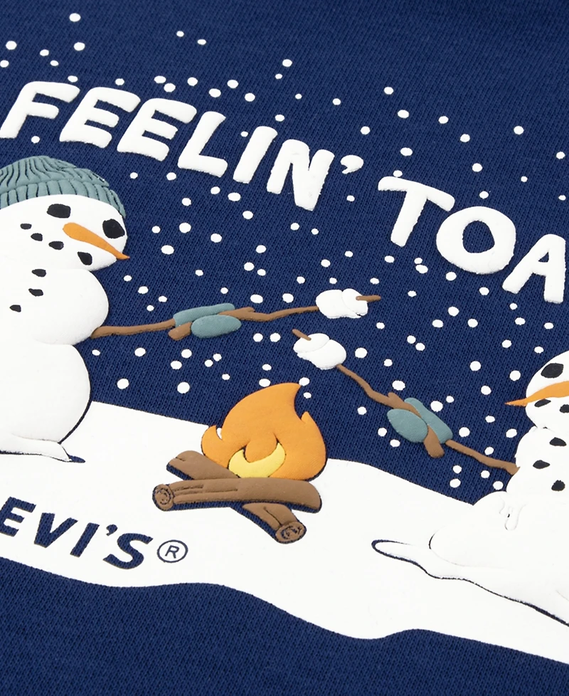Levi's Boys' 4-7 Toasty Snowman Hoodie and Joggers, 2-Piece Set