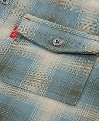 Levi's Boys' 4-7 Plaid Shirt and Joggers, 2-Piece Set