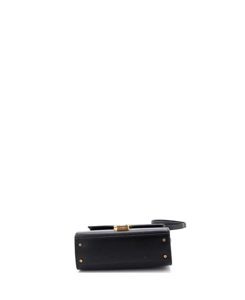 Pre-Owned Saint Laurent Mini Cassandra Top Handle Bag Leather