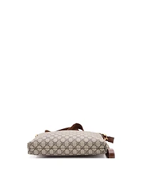 Pre-Owned Gucci Medium Interlocking G Patch Wristlet Messenger Bag Gg Coated Canvas