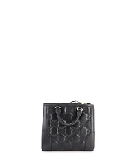 Pre-Owned Gucci Mini Gg Top Handle Tote Gg Matelasse Leather