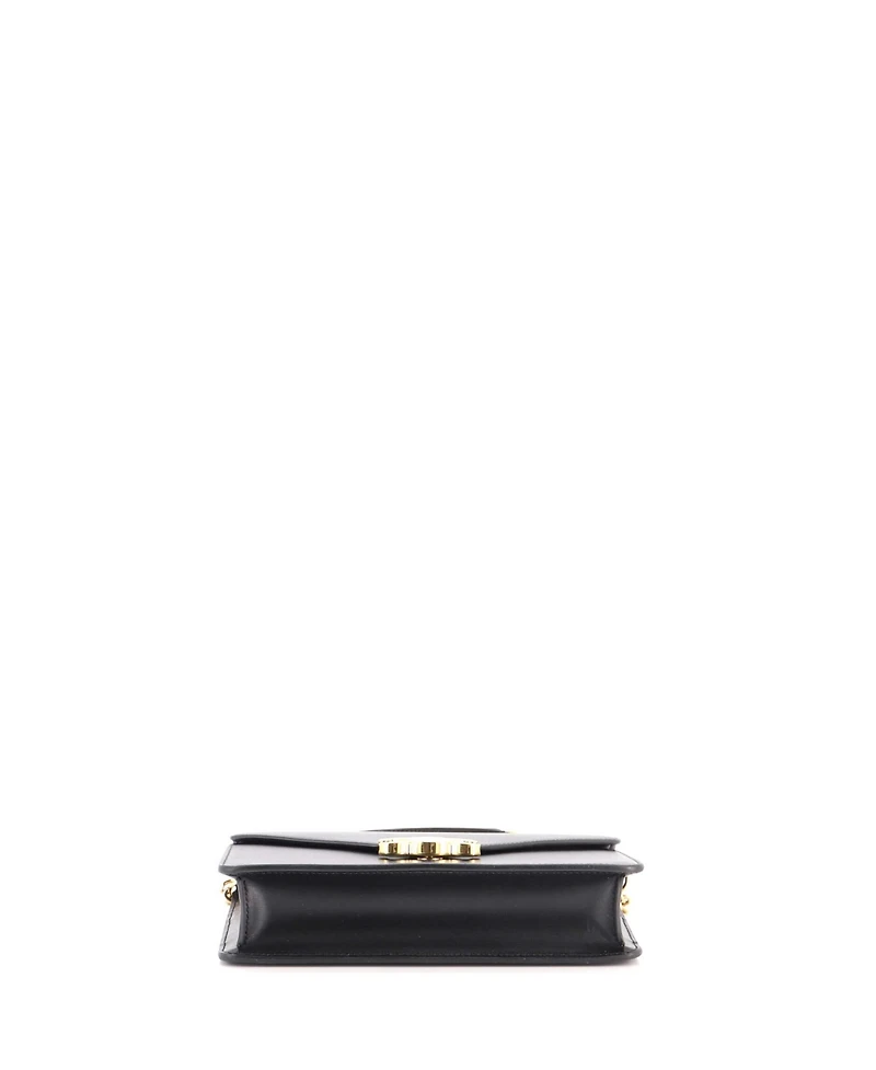 Pre-Owned Celine Margo Triomphe Wallet on Chain Leather