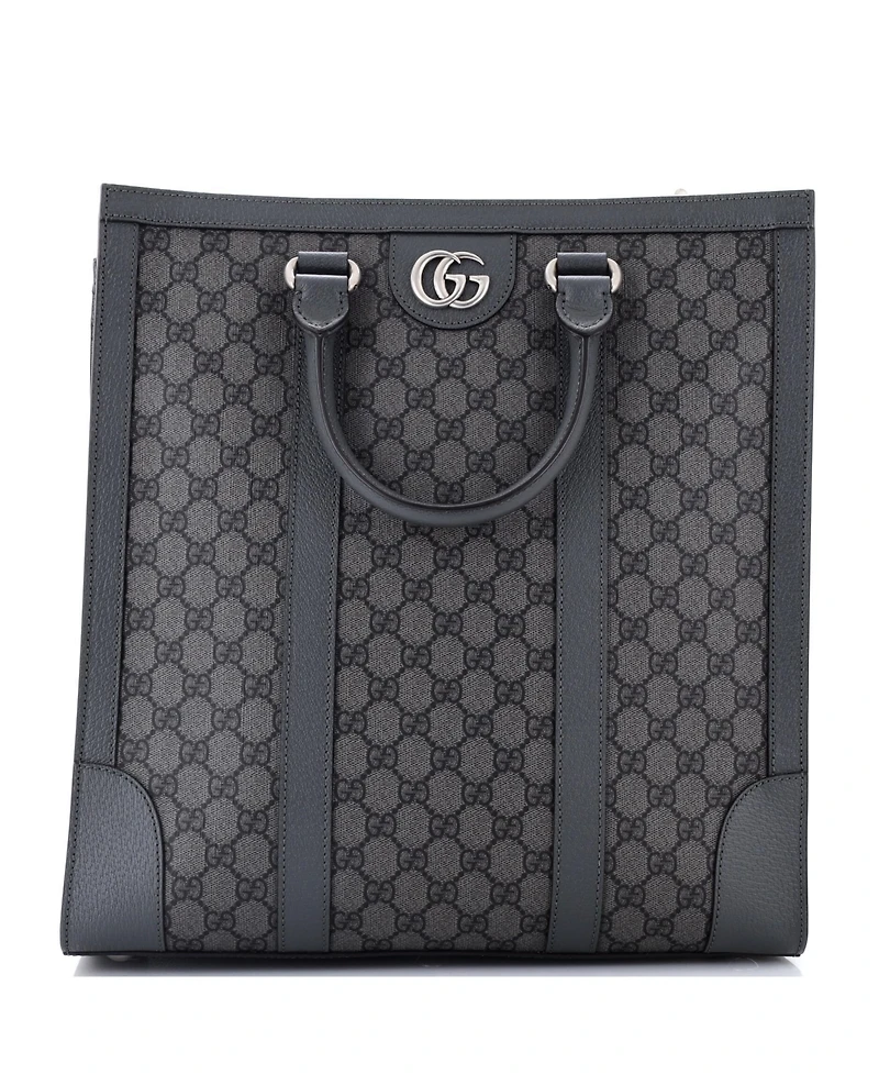 Pre-Owned Gucci Tall Ophidia Convertible Open Tote Gg Coated Canvas