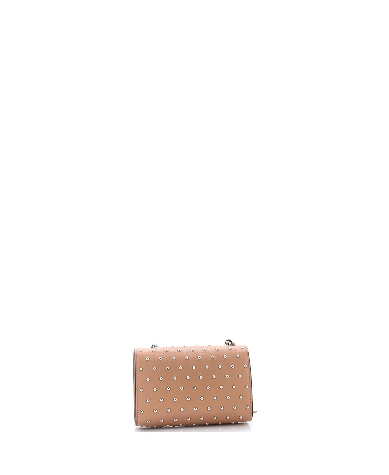 Pre-Owned Gucci Small Miss Bamboo Shoulder Bag Studded Leather