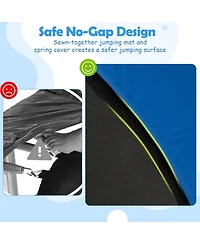 Sugift 60" x 60" 6-in-1 Trampoline with Adjustable Gymnastics Bar, Ages 3+