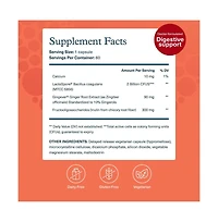 Youtheory 2X Action Probiotic Glp 1 Gut and Digestive Health Support Clinically Studied Gluten and Soy Free 60 Vegetarian Capsules