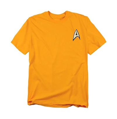 Star Trek Men's Command Uniform W Foil T-Shirt