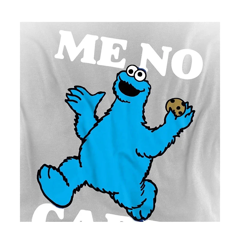 Sesame Street Men's Cookie Monster Me No Care T-Shirt