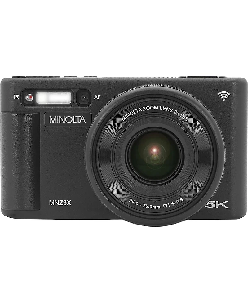 Minolta MNZ3X 72MP 5K Ultra Hd 24-75mm Optical Zoom Digital Camera