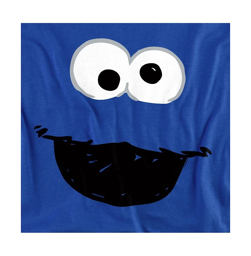 Sesame Street Men's Cookie Monster Crayon Sketch T-Shirt