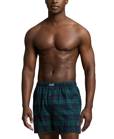 Polo Ralph Lauren Men's Plaid Single Button Fly Boxers