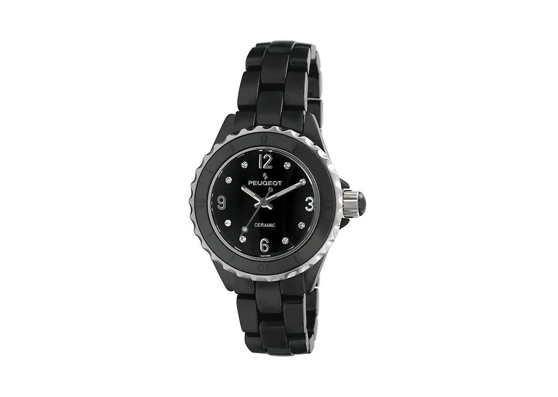 Peugeot Women's 36mm Genuine Ceramic Watch with Sport Bezel