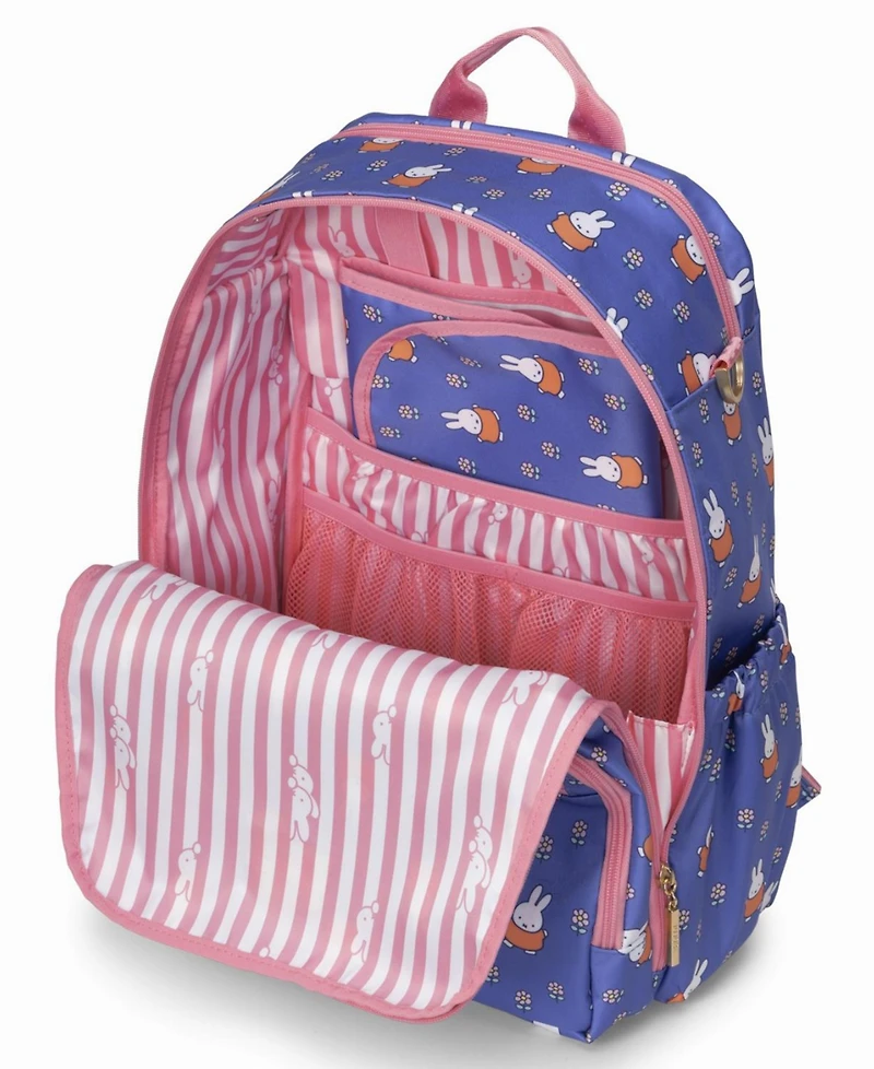 JuJuBe Girls' Miffy Be Light in Flower Diaper Backpack