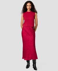 French Connection Women's Oona Floral-Print Satin Maxi Skirt
