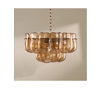 Z Gallerie Ember Glow Glass Chandelier