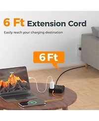 Tessan 7-in-1 Power Strip, 4 Ac Outlets + 3 Usb Ports, 20W Usb-c, 1050J Surge Protection, 6 ft Cord for Home and Office