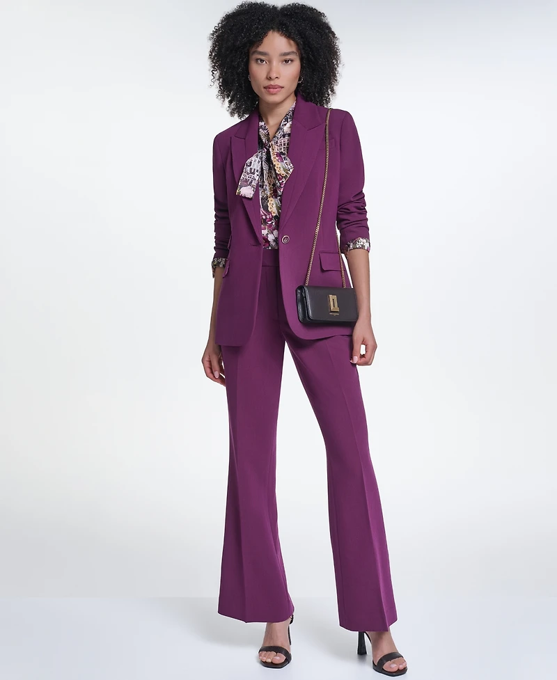 Karl Lagerfeld Paris Women's Notch Collar One-Button Blazer
