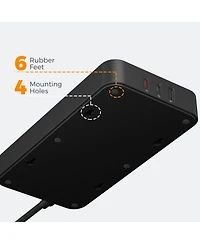 Tessan 11-in-1 Power Strip, 8 Ac Outlets + 3 Usb Ports, 20W Usb-c, 1050J Surge Protection, 6 ft Cord for Home and Office