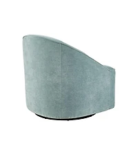 Jofran Lulu Mid-Century Modern Upholstered Casual Swivel Accent Chair