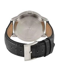 GV2 by Gevril Men's Swiss Made Rovescio Swiss Quartz Leather Strap Watch