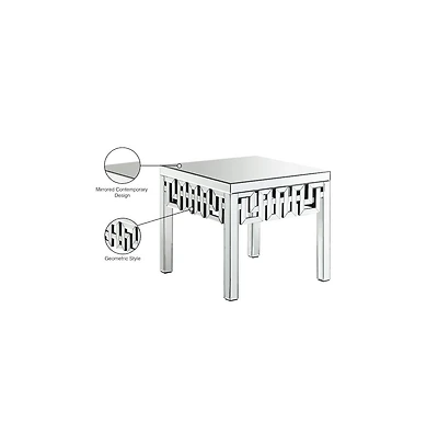 Meridian Furniture Aria Mirrored End Table