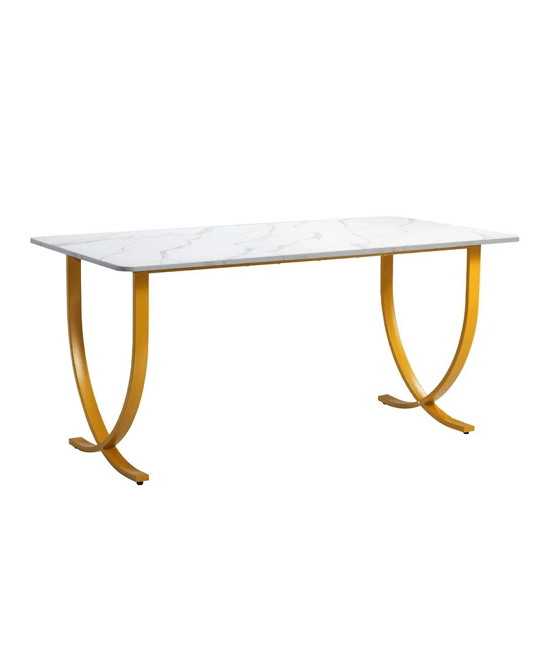 Slickblue Large Executive Computer Desk, Modern Office Workstation for Conference Room and Home Office