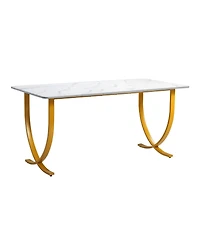 Slickblue Large Executive Computer Desk, Modern Office Workstation for Conference Room and Home Office