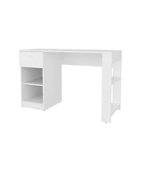 Fm Furniture Sun City Computer Desk with a Drawer and Open Storage