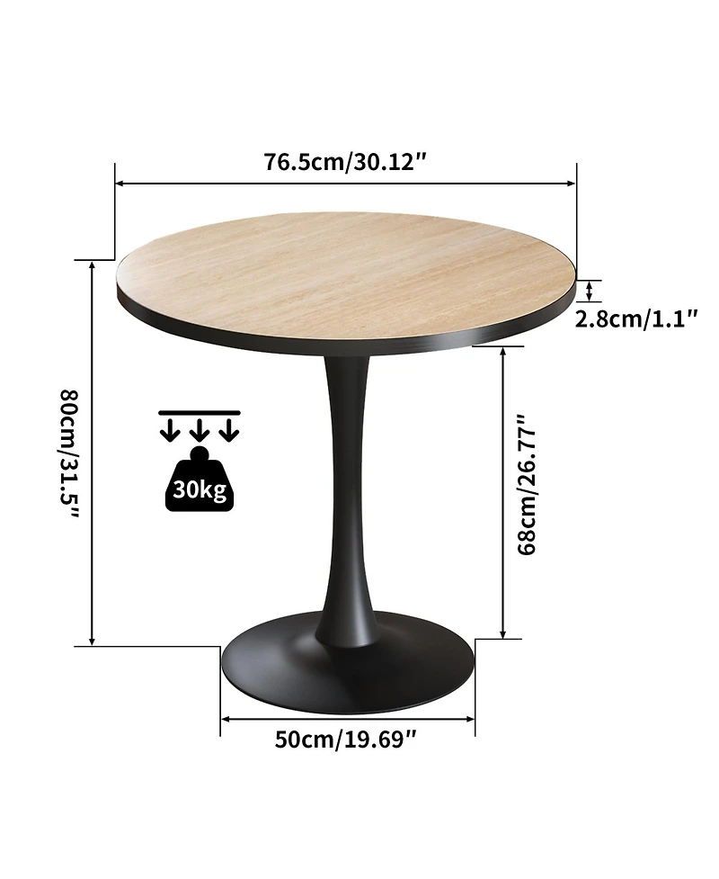 Unho Leisure Marble Dining Table Modern Dining Room Table Round Coffee Table