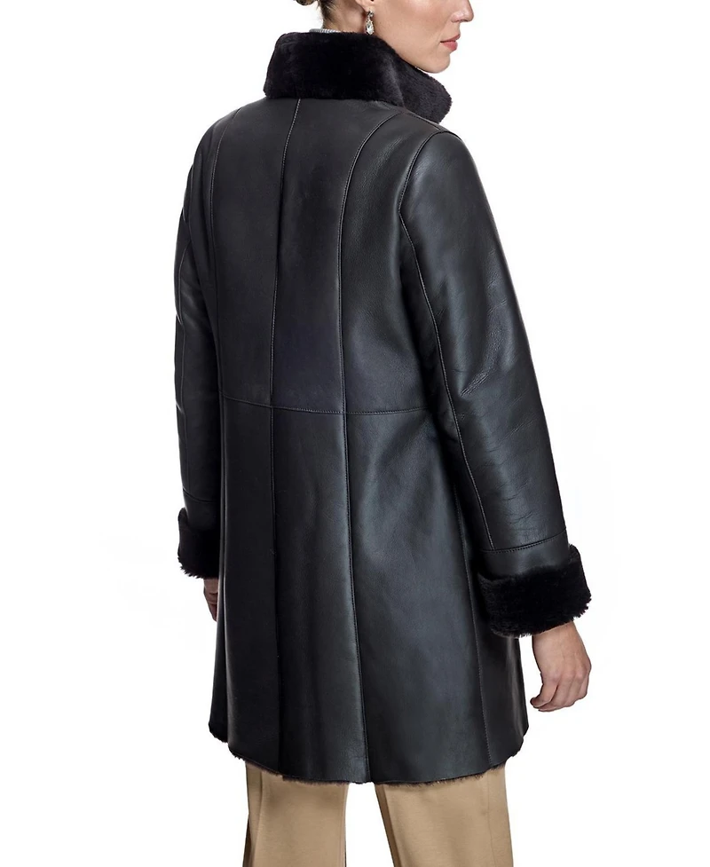 Julia & Stella By Maximilian Women's Nappa Shearling Jacket