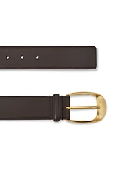 Reiss Women's Leather Rounded Buckle Belt