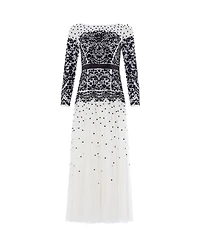 Needle & Thread Women's Gilded Long Sleeve Maxi Lace Gown