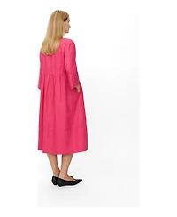 Masai Copenhagen Women's MaNasya V-Neck Linen Midi Dress