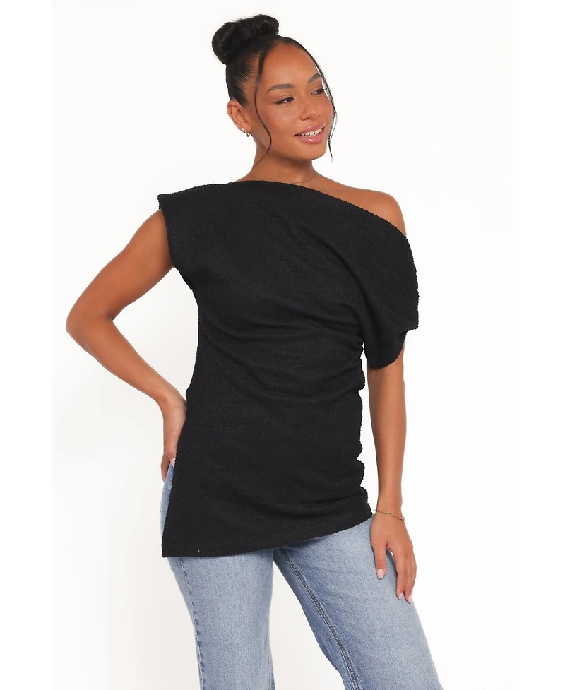 Petal and Pup Women's Selma Sleeveless One-Shoulder Knit Top