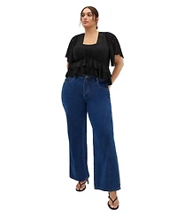 City Chic Plus Lily Dressy Lace Top
