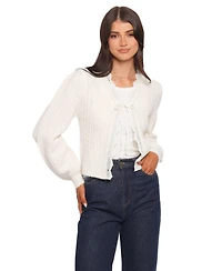 Petal and Pup Women's Silvie Lace Front-Tie Cardigan