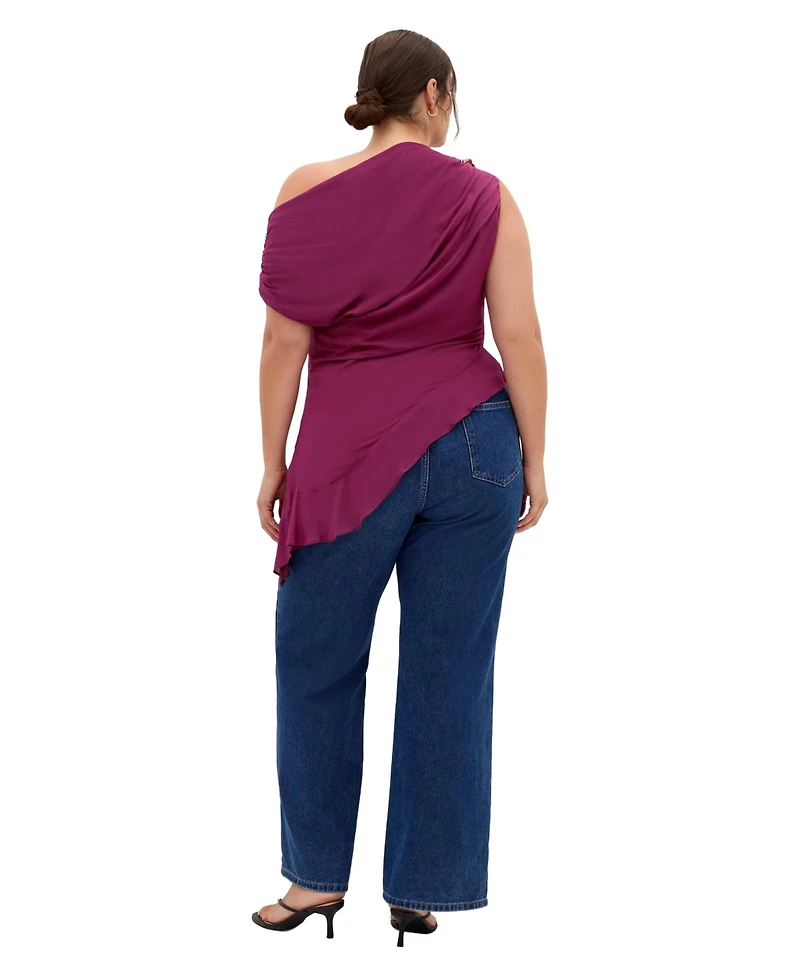 City Chic Plus Kylie Off Shoulder Top