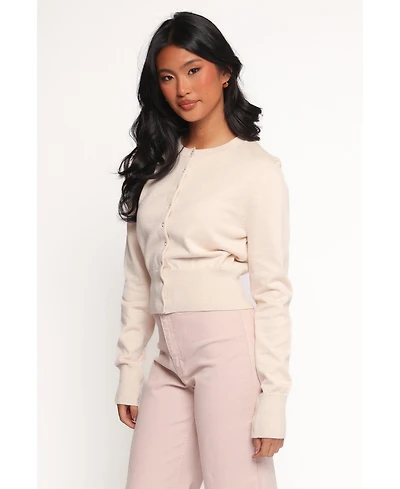 Petal and Pup Women's Elita Fitted Button-Front Viscose-Blend Cardigan