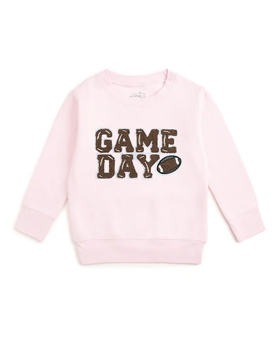 Sweet Wink Big Girls Game Day Patch Sweatshirt